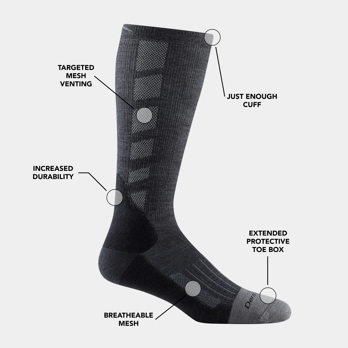 Men's Stanley K Mid-Calf Lightweight Work Sock-Last Chance