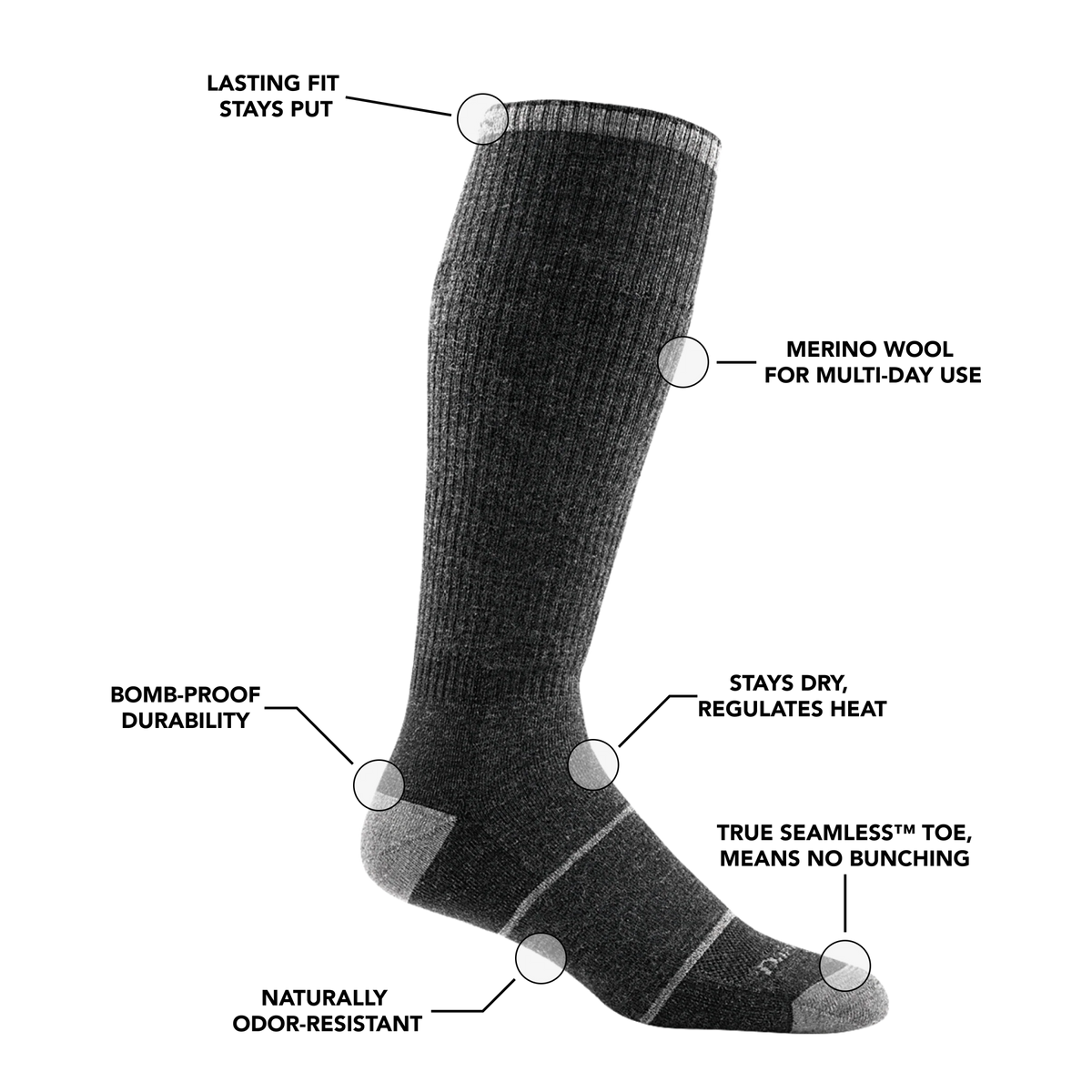 Men's Paul Bunyan Over-the-Calf Midweight Work Socks