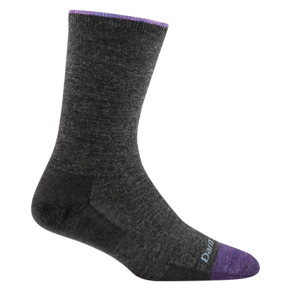 Women's Solid Basic Crew Lightweight Lifestyle Socks
