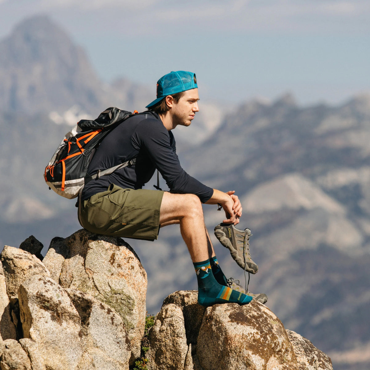 Men's Sunset Ridge Micro Crew Lightweight Hiking Socks