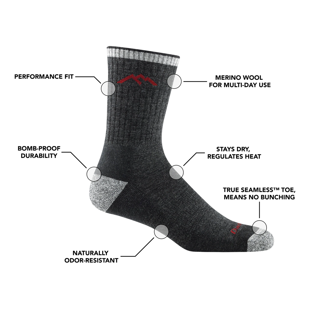 Men's Micro Crew Hiker 2-Pack