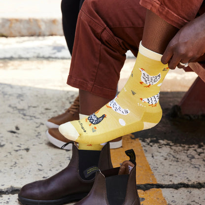 Women's Mother Clucker Crew Lightweight Lifestyle Socks